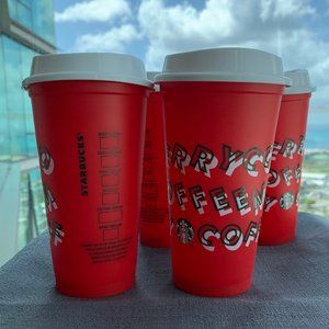 Starbucks Plastic Holiday Cup Set